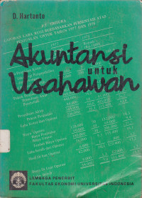 Image of Akuntansi Untuk Usahawan/Hartanto