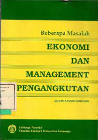 Image of Beberapa Masalah EKONOMI DAN PENGANGKUTAN